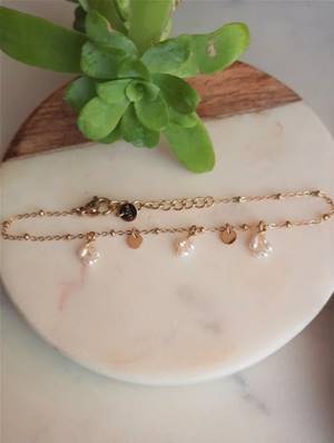 Bracelet trios de perles d'eau douce