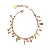 Bracelet perlé pierres multi pampilles