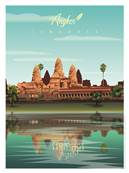 Affiche Angkor Cambodge Plume70