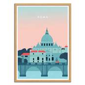 Affiche Rome Italie 30x40cm Katinka Reinke