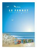 Affiche le Ferret blockhas 50x70cm Plume03