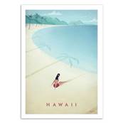 Affiche visit Hawaii USA 50x70cm Henry Rivers