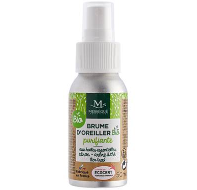 Brume d'oreiller PURIFIANT spray BIO 50ml Citron et Arbre à thé