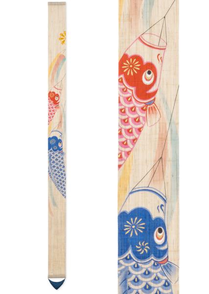 Décoration japonaise artisanale Deux Koi 10×170 cm