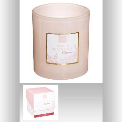 Bougie parfumée ROSE PATCHOULI 190G dans boite cadeau