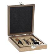 Coffret bois du sommelier 4 pièces