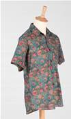 Chemise homme manche courte Tige de fleurs en coton M