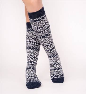 Chaussettes longues 70% longues marine 35-38