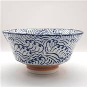 Bol japonais motif vagues bleues Ø 13 cm