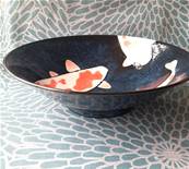 Saladier japonais carpe Koi 25,5 cm x 7,5 cm