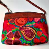 Sac à main motifs fleuris 1 Artisanat du Guatemala