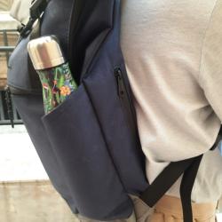 Sac à dos type coursier bleu