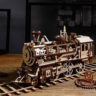 Maquette Bois Locomotive à Vapeur - Prime Steam Express - Robotime