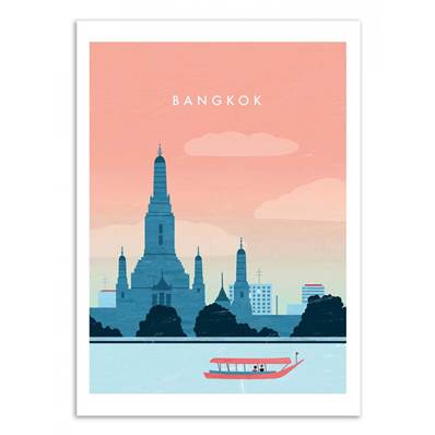 Affiche Bangkok Thaïlande Katinka Reinke