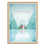 Affiche visit Canada 30x40cm Henry Rivers