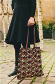 Sac Tote BAG en tissus africain WAX motif geométiques