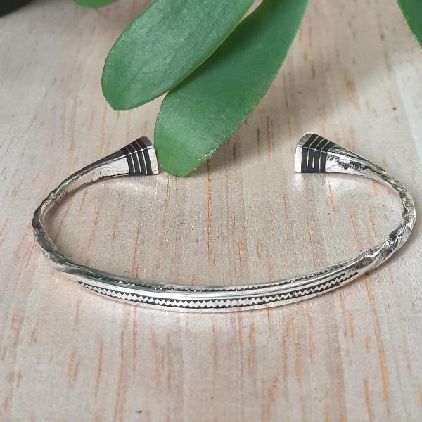 Bracelet touareg argent et ébène diffa