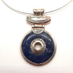 Collier Touareg en Argent & Lapis Lazuli 