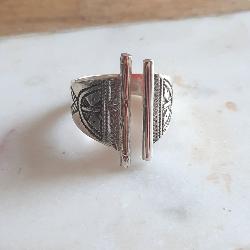 Bague Touareg Argent laiton Artisanale  Lili Taille 58
