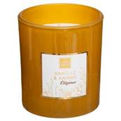 Bougie parfume VANILLE et AMBRE 190G dans boite cadeau