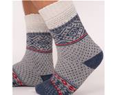 Chaussettes 45 % laine bleu 35-38