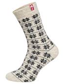 Chaussettes 80% laine flag danemark ecru navy 35-38
