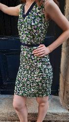 Robe courte Nasu motif floral