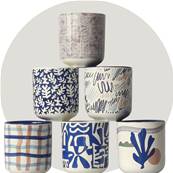 Coffret 6 tasses graphiques Matisse 10cl