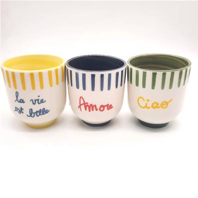 Set 3 tasses café 36cl 10cm