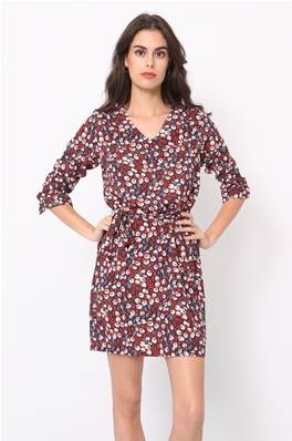 Robe tunique Fleurie manche longue