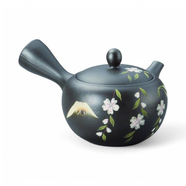 Théière TOKONAME au motif de fleurs de cerisier