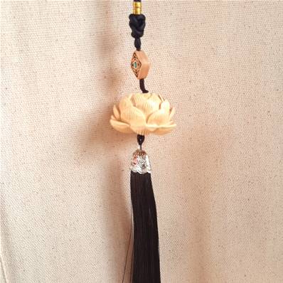 Suspensions Lotus en bois clair