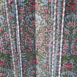 Sac coton Indien Surpiqué "Éclat Floral"