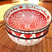 Set 3 bols “Shanghai” 10cm