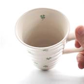 Tasse japonaise motif trèfles verts 10cm