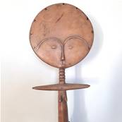 Statuette Akua'ba – Artisanat Ashanti (Ghana) – 39 cm