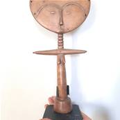 Statuette Akua'ba – Artisanat Ashanti (Ghana) – 39 cm