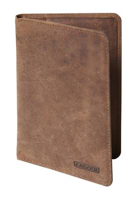 Protège passeport et cartes en cuir 14x17x 1 cm