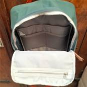Sac à imperméable turquoise
