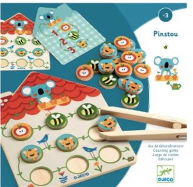 Pinstou, Jeux de comptage dès 3 ans- Djeco