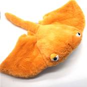 Peluche raie manta jaune 32 cm
