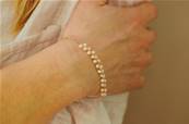 Bracelet 2 rangs de perles d'eau douce