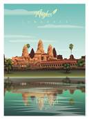 Affiche Angkor Cambodge 50x70cm Plume70