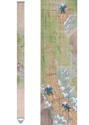 Décoration japonaise artisanale Une brise rafraîchissante sur un radeau 10×170 cm –