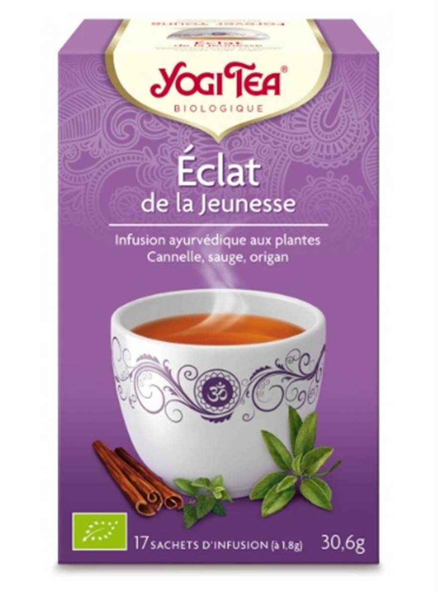 YOGI Tea Eclat Jeunesse Infusion ayurvédique 17 Sachets