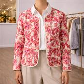 Veste indienne imprim� rose