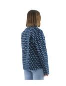 Veste indienne matelassée réversible marine
