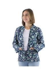 Veste indienne matelassée réversible marine