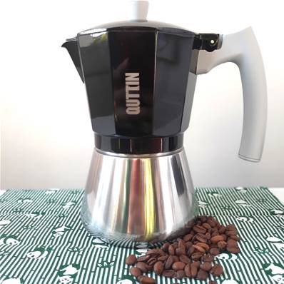Cafetière Italienne 9 Tasses Aluminium Acier 450 ml