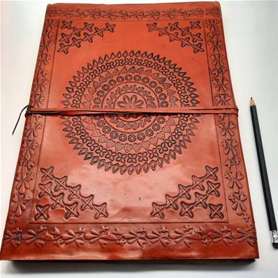 Carnet en cuir Grand modèle 25x34cm